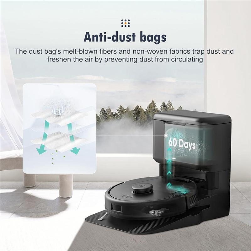 A65T-16Pack Vacuum Dust Bags Replacement Parts For Eufy L50, L60 / L60 Hybrid Self-Empty Station, Vacuum Cleaner Dirt Disposal B
A65T-16Pack Vacuum Dust Bags Replacement Parts For Eufy L50, L60 / L60 Hybrid Self-Empty Station, Vacuum Cleaner Dirt Disposal B