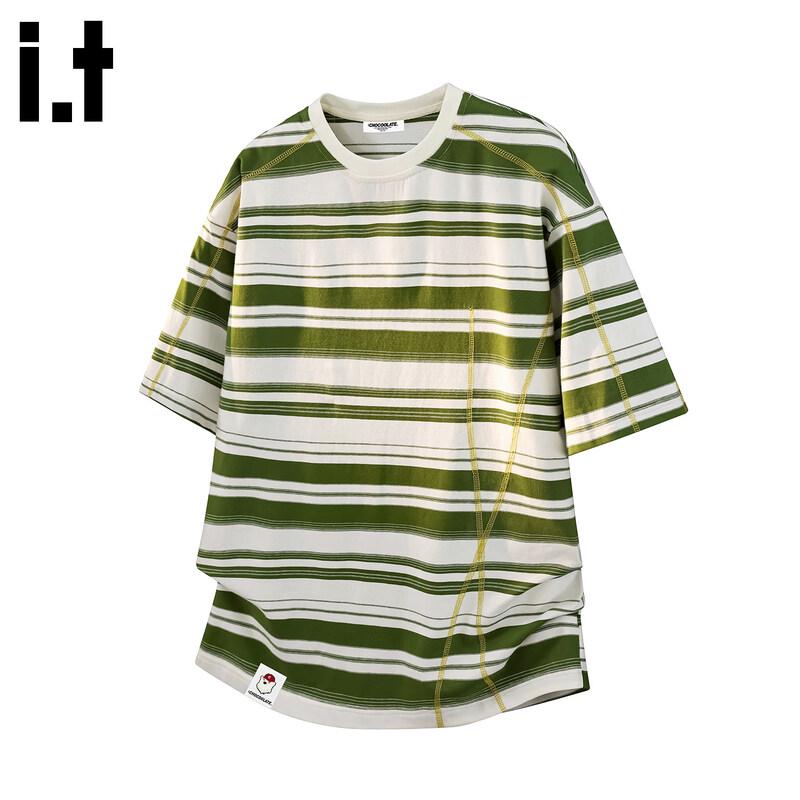 CHOCOOLATEit Men s Striped Patchwork Short Sleeve T-Shirt 3XL
CHOCOOLATEit Men s Striped Patchwork Short Sleeve T-Shirt 3XL