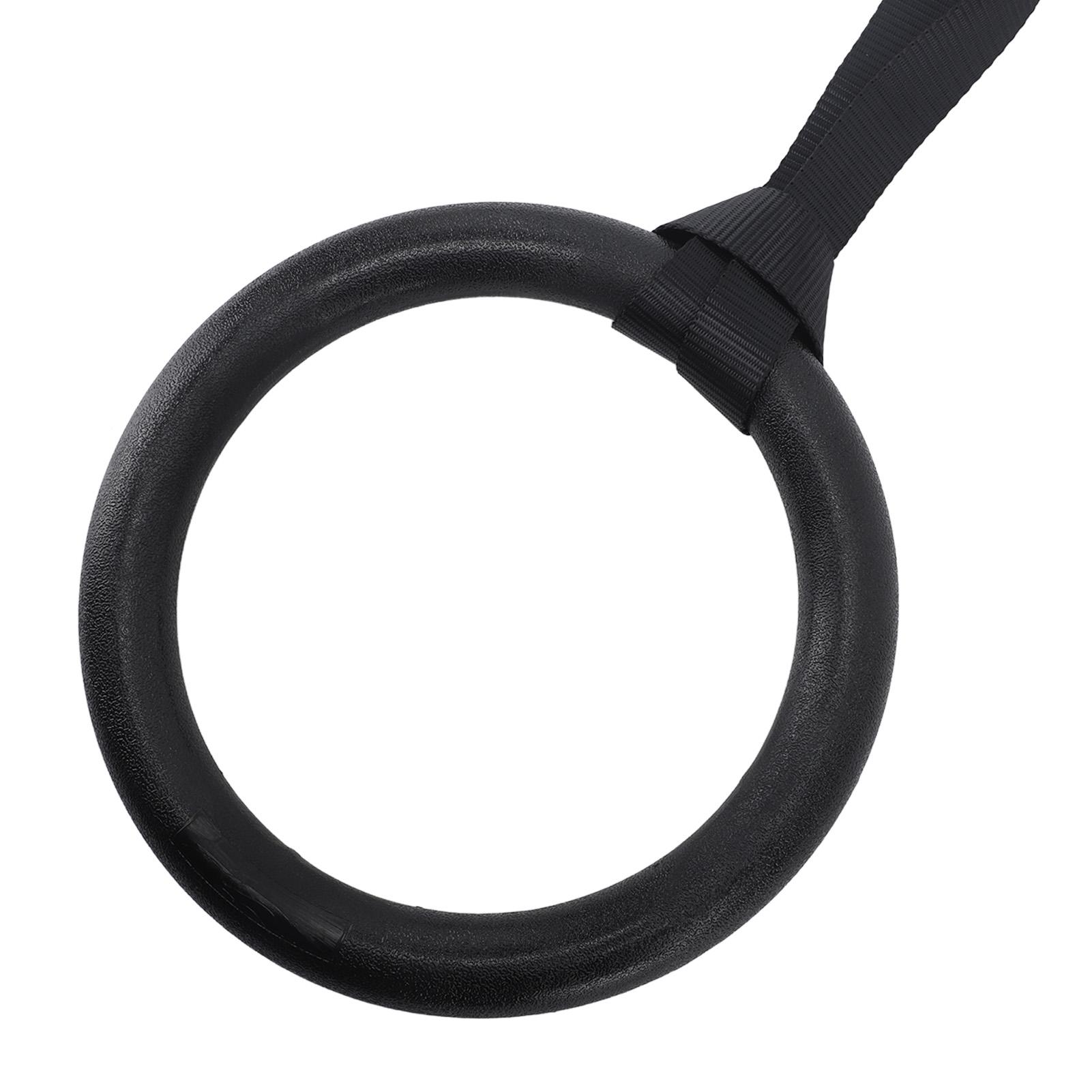 Fitness Rings Black ABS Anti Slip Adjustable with Polyester Ribbon Pull Up Exercise Rings for Gymnastics Training Sports Competitions
Fitness Rings Black ABS Anti Slip Adjustable with Polyester Ribbon Pull Up Exercise Rings for Gymnastics Training Sports Competitions