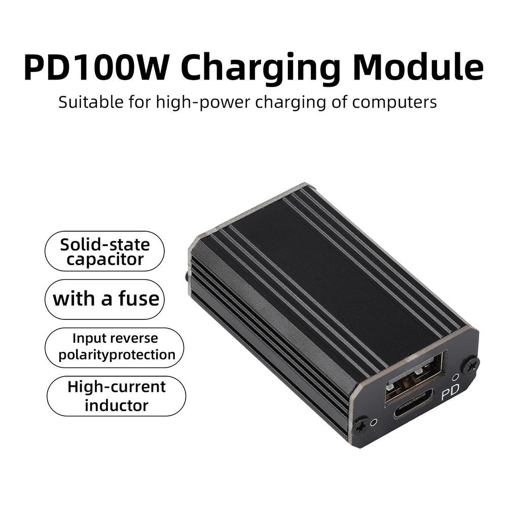 PD100W QC4.0/3.0/2.0 USB A Type-C PC Quick Charge Adapter DC 9V-24V Step Down Module Support PPS SCP FCP
PD100W QC4.0/3.0/2.0 USB A Type-C PC Quick Charge Adapter DC 9V-24V Step Down Module Support PPS SCP FCP