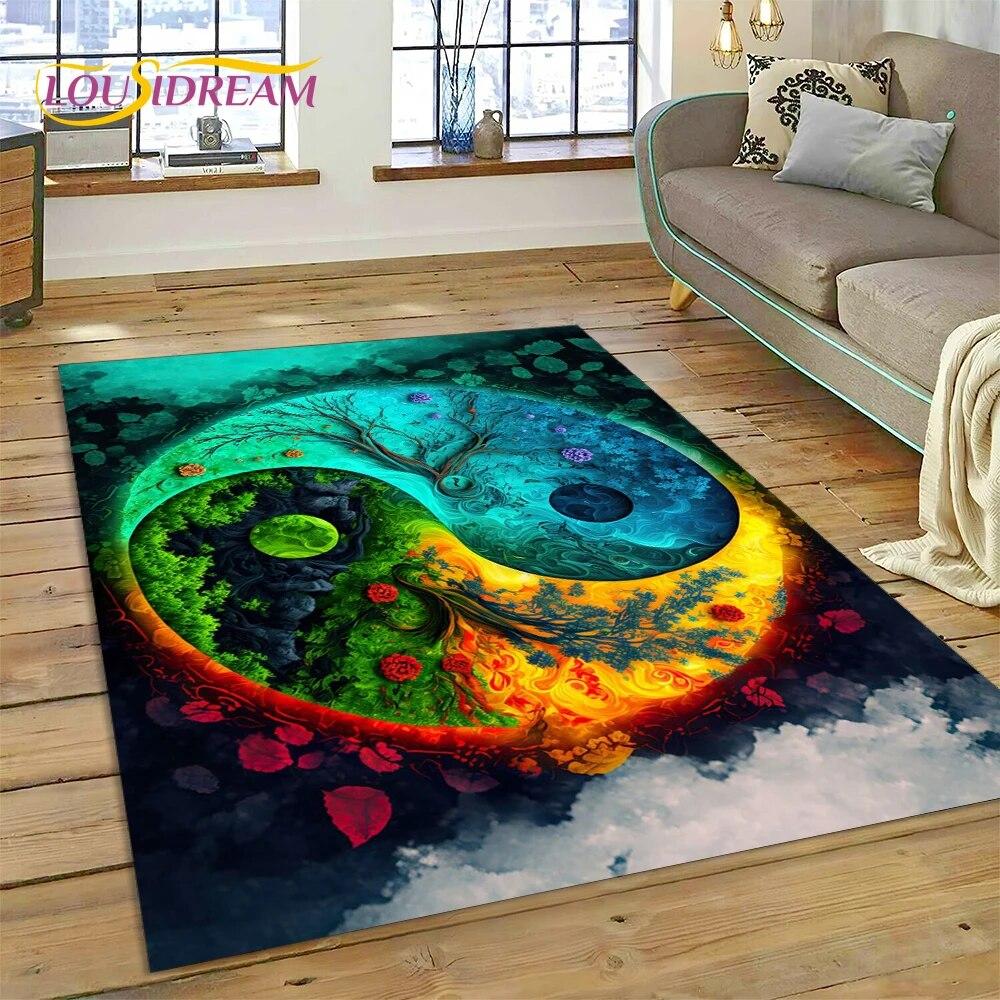 Yin and Yang 3D Naturalize Chinese Tai Chi Carpet килимок для дому Вітальня Спальня Диван Придверний килимок Декор, дитячий килимок Нековзний килимок 120x160cm
Yin and Yang 3D Naturalize Chinese Tai Chi Carpet килимок для дому Вітальня Спальня Диван Придверний килимок Декор, дитячий килимок Нековзний килимок 120x160cm