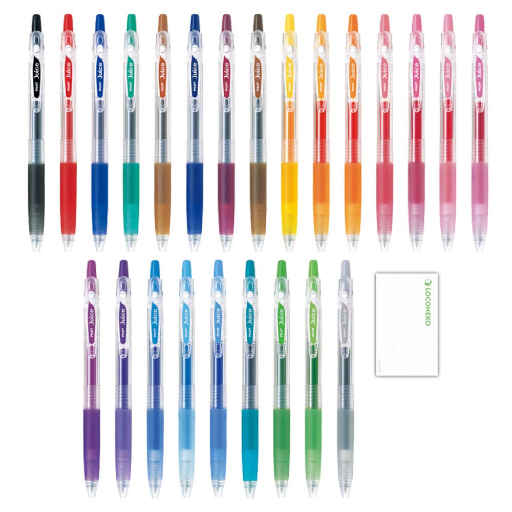 Pilot gel ink ballpoint pen juice extra fine 24 color set Loconeco trial paper set 0.5mm LJU-10EF +
Pilot gel ink ballpoint pen juice extra fine 24 color set Loconeco trial paper set 0.5mm LJU-10EF +
