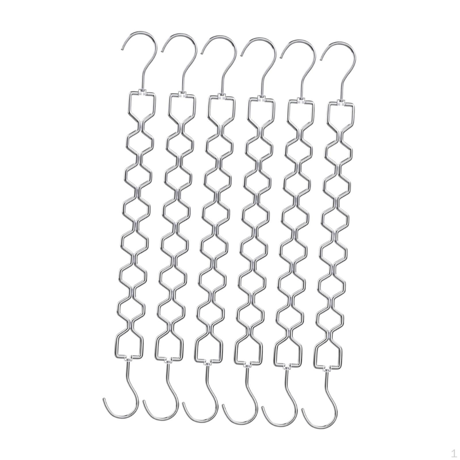 6 Pieces Clothing Chain Hangers Space Saving Rotating Storage, Metal Closet Organizers
6 Pieces Clothing Chain Hangers Space Saving Rotating Storage, Metal Closet Organizers