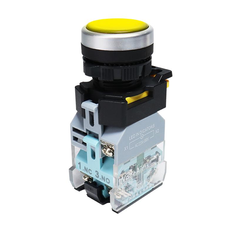VaneAims 22MM FXB38 Plastic LED Light Push Button Switch 10A 12V 220V Momentary Latching ON/OFF Power Switch with Silver Contact 380V жовтий
VaneAims 22MM FXB38 Plastic LED Light Push Button Switch 10A 12V 220V Momentary Latching ON/OFF Power Switch with Silver Contact 380V жовтий