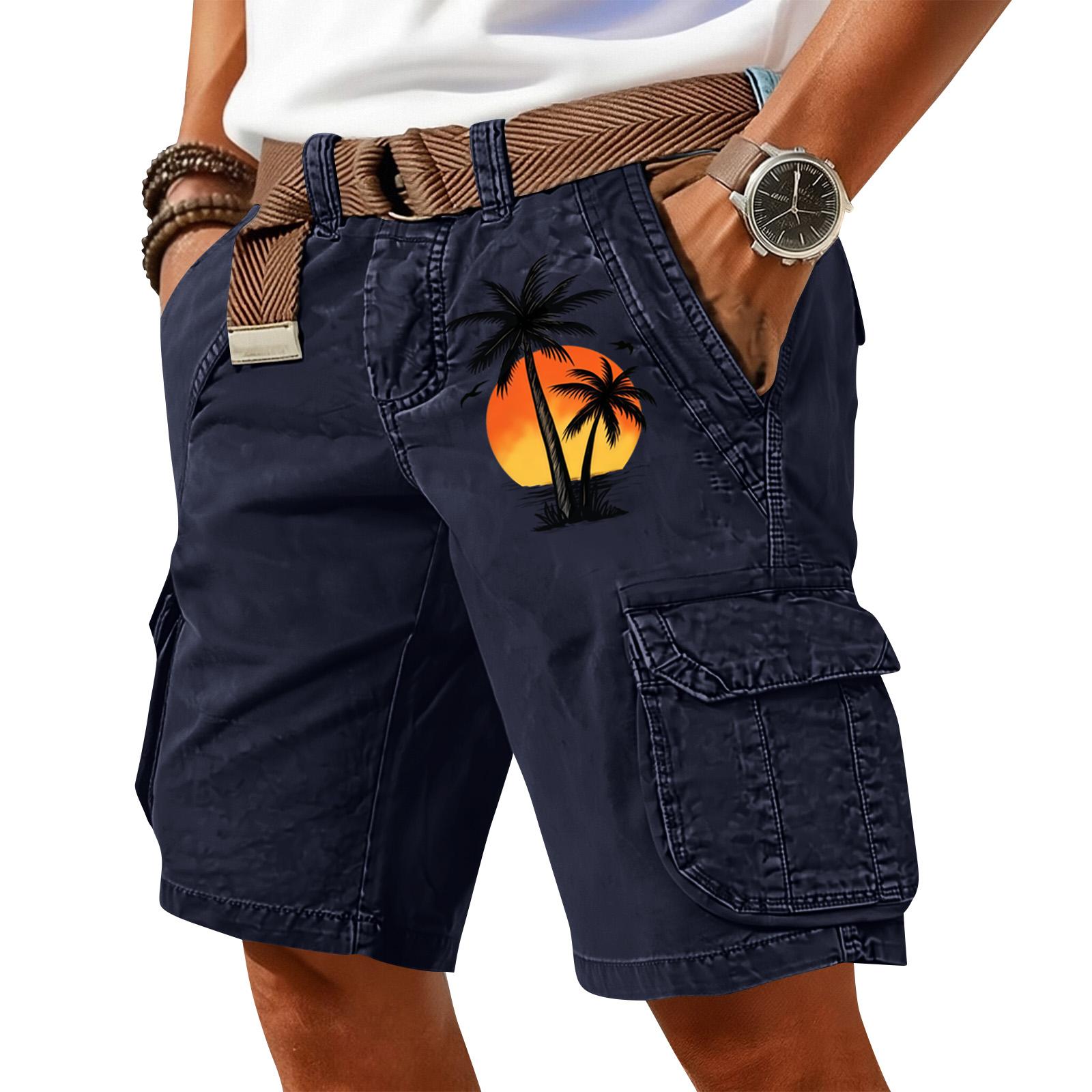 Men Cargo Shorts with Tree Print Relaxed Fit Multi Pocket Shorts with Belt for Outdoor Casual Wear XXXL
Men Cargo Shorts with Tree Print Relaxed Fit Multi Pocket Shorts with Belt for Outdoor Casual Wear XXXL
