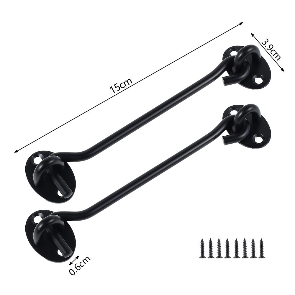 2pcs 3 Inches Cabin Hook Black Hook Eye Latch Stainless Steel Window Lock Door Hook Latch Cabinet Latches for Door Gate
2pcs 3 Inches Cabin Hook Black Hook Eye Latch Stainless Steel Window Lock Door Hook Latch Cabinet Latches for Door Gate