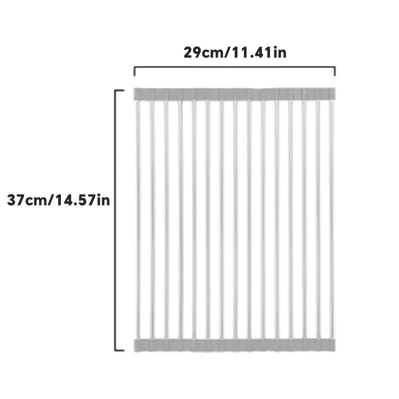 Складная сушилка для посуды, нескользящее силиконовое покрытие, термостойкая, многофункциональная сушилка для кухонной мойки для бокалов и противней серый
Складная сушилка для посуды, нескользящее силиконовое покрытие, термостойкая, многофункциональная сушилка для кухонной мойки для бокалов и противней серый