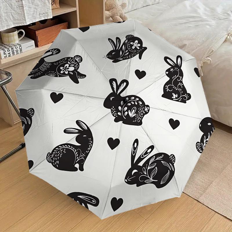 1pc Rabbit Pattern Automatic Folding Umbrella Durable Iron Frame, Iron Umbrella Structure Suitable for All Seasons yy260203137
1pc Rabbit Pattern Automatic Folding Umbrella Durable Iron Frame, Iron Umbrella Structure Suitable for All Seasons yy260203137
