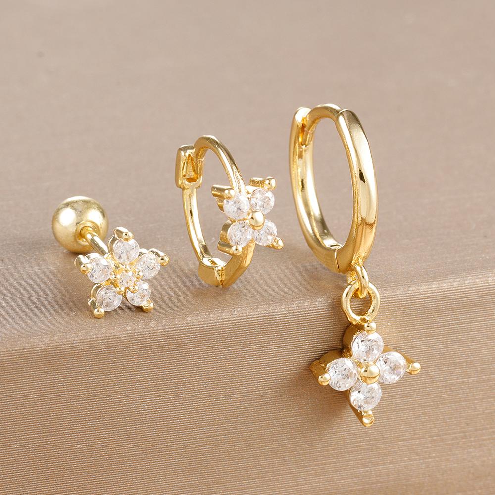 10 Styles New Stainless Steel Piercing Earrings Set for Women Geometry Colorful Zircon Huggie Hoop Earring Aesthetic Zircon
10 Styles New Stainless Steel Piercing Earrings Set for Women Geometry Colorful Zircon Huggie Hoop Earring Aesthetic Zircon