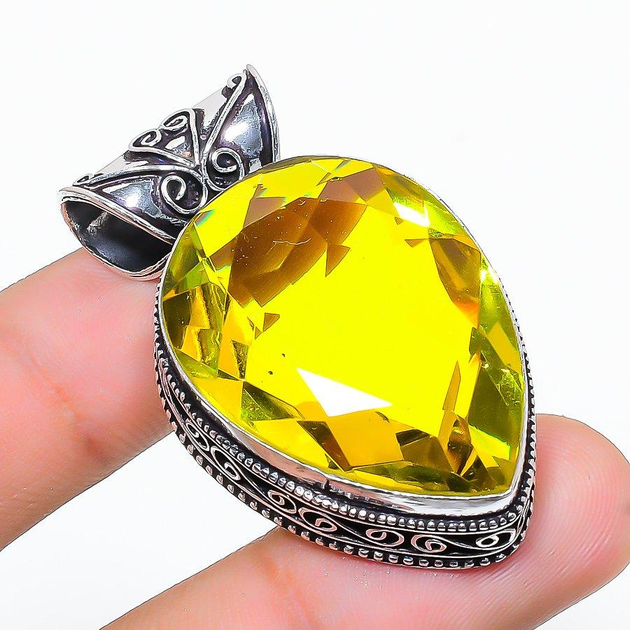 Винтажный кулон ручной работы с драгоценным камнем цитрин в этническом стиле, 1,77 дюйма, SR-7990
Винтажный кулон ручной работы с драгоценным камнем цитрин в этническом стиле, 1,77 дюйма, SR-7990