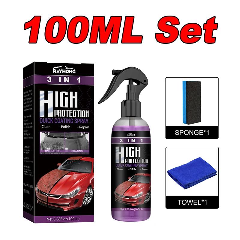 3 in 1 Car Ceramic Coating Spray, Nano Polishing Wax for Fast Scratch Repair & Hydrophobic Paint Protection, Auto Gloss Restorer
3 in 1 Car Ceramic Coating Spray, Nano Polishing Wax for Fast Scratch Repair & Hydrophobic Paint Protection, Auto Gloss Restorer