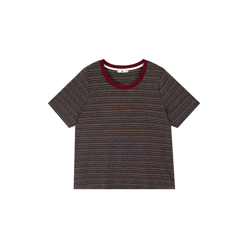 Shuangtian 2026 Spring Plus Size Elegant Color Block Stripe Letter T-Shirt Short Sleeve Women s Top XL коричневий
Shuangtian 2026 Spring Plus Size Elegant Color Block Stripe Letter T-Shirt Short Sleeve Women s Top XL коричневий