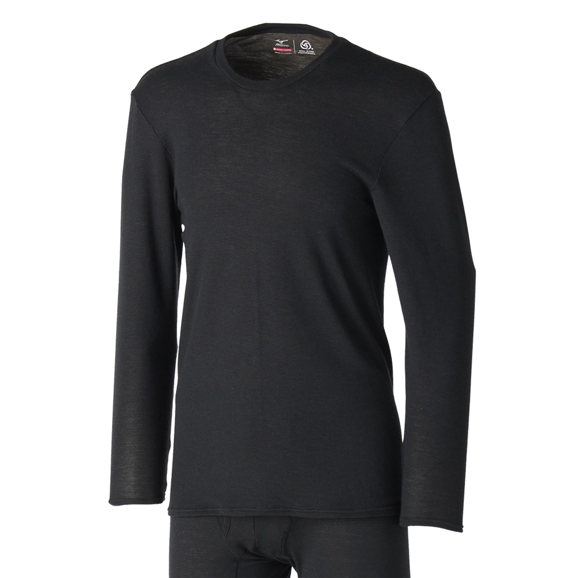 Mizuno Breath Thermo Wool Crew Neck Long Sleeve Size M Underwear, Heat-Generating Innerwear, Medium-Weight Shirt, Men s, Black, (C2JAB651)
Mizuno Breath Thermo Wool Crew Neck Long Sleeve Size M Underwear, Heat-Generating Innerwear, Medium-Weight Shirt, Men s, Black, (C2JAB651)