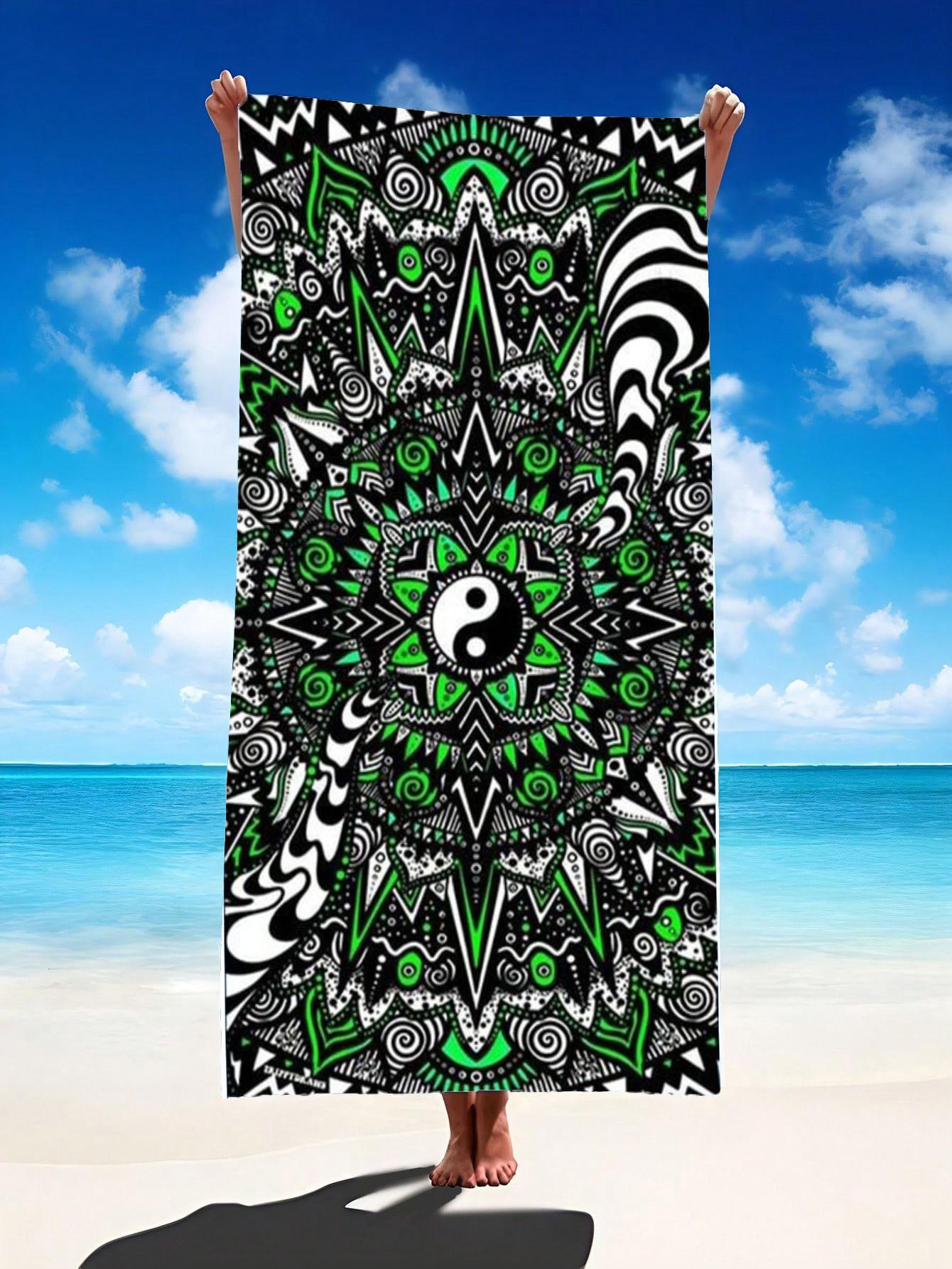Tai Chi Bagua Pattern Printed Beach Towel Anti Sand Super Absorbent Quick Drying Towel Essential for Swimming and Diving W30*H60(CM)
Tai Chi Bagua Pattern Printed Beach Towel Anti Sand Super Absorbent Quick Drying Towel Essential for Swimming and Diving W30*H60(CM)