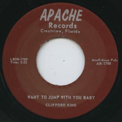 7inch Record CLIFFORD KING - Want To Jump With You Baby / Chicke APACHE1788 Apache Records 1955 UK Blues
7inch Record CLIFFORD KING - Want To Jump With You Baby / Chicke APACHE1788 Apache Records 1955 UK Blues
