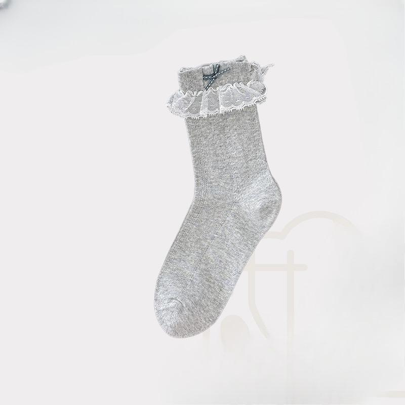 Lace Lace Stockings - Children s Mid-calf Summer Lightweight Ballet-style Cotton Socks in Pile Pattern, White Color, Paired with Small Leather Shoes 1 pair сірий колір
Lace Lace Stockings - Children s Mid-calf Summer Lightweight Ballet-style Cotton Socks in Pile Pattern, White Color, Paired with Small Leather Shoes 1 pair сірий колір