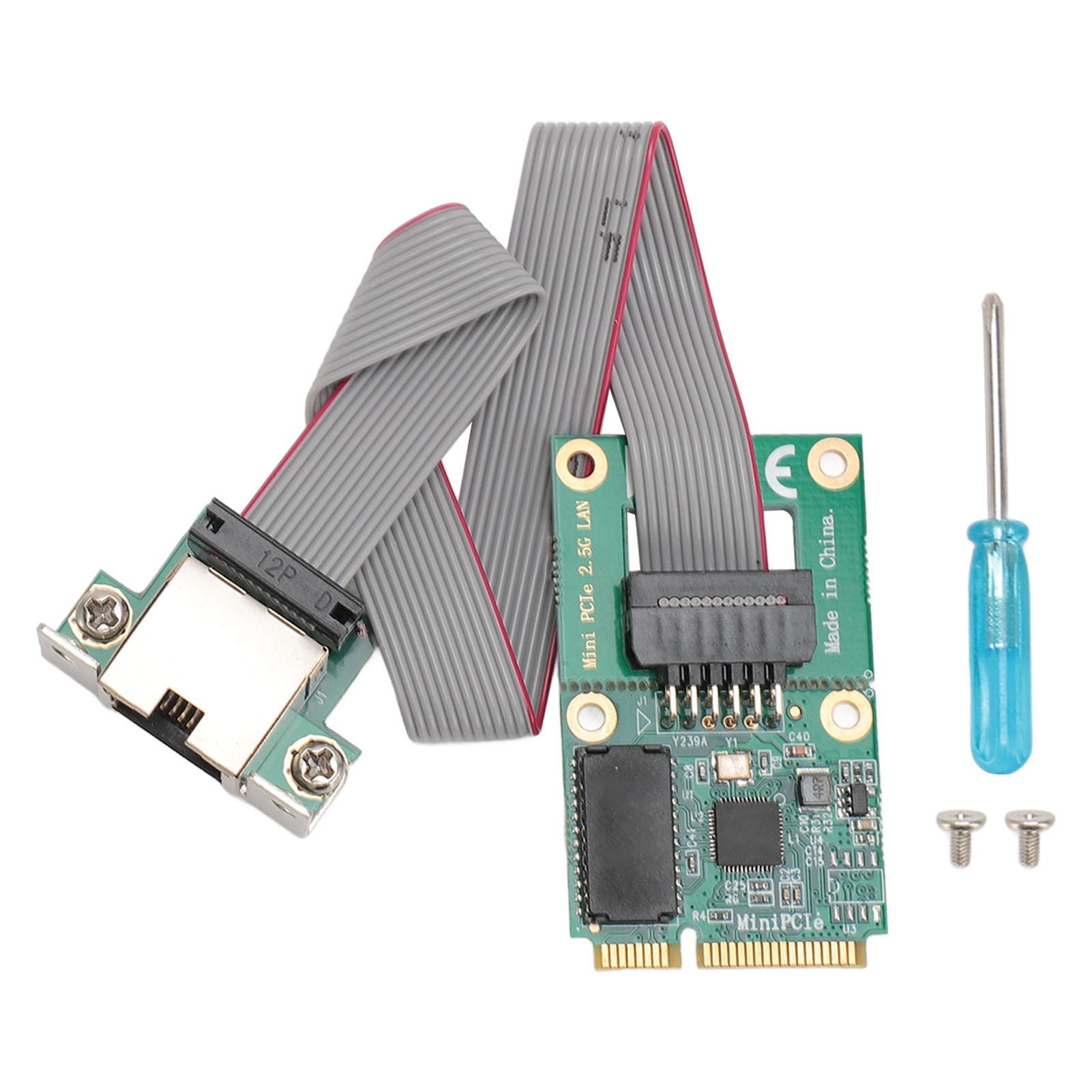 Mini PCIE Network Card High Speed Stable 2.5G Wireless RJ45 Ethernet Adapter for Desktop Server
Mini PCIE Network Card High Speed Stable 2.5G Wireless RJ45 Ethernet Adapter for Desktop Server