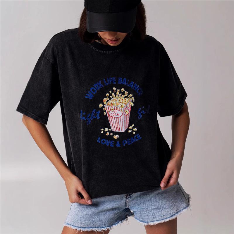 American Style Popcorn Print Retro Oversized Top - Trendy, Versatile, Ladylike & Unique 2XL
American Style Popcorn Print Retro Oversized Top - Trendy, Versatile, Ladylike & Unique 2XL