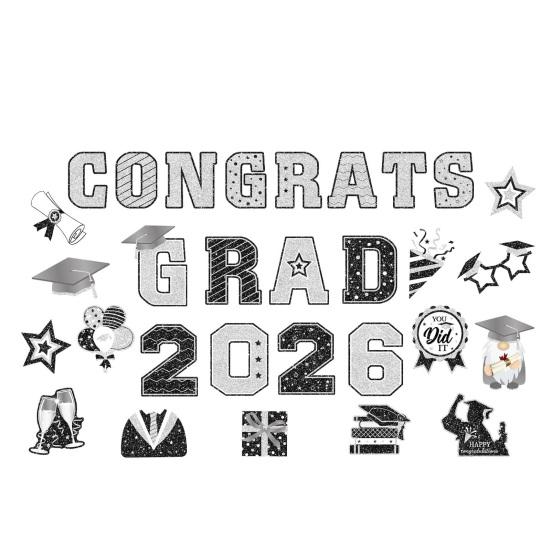 30Pcs Graduation Car Magnetic Stickers Waterproof Reusable 2026 Senior Grad Car Decorations Bumper Magnets for Refrigerator Surfaces Party Supplies L
30Pcs Graduation Car Magnetic Stickers Waterproof Reusable 2026 Senior Grad Car Decorations Bumper Magnets for Refrigerator Surfaces Party Supplies L