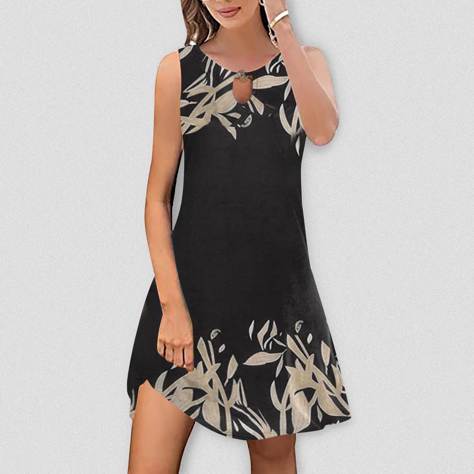 YYFS Женская мода лето весна цвет блок принт без рукавов О-образный вырез средняя талия повседневные платья L
YYFS Женская мода лето весна цвет блок принт без рукавов О-образный вырез средняя талия повседневные платья L