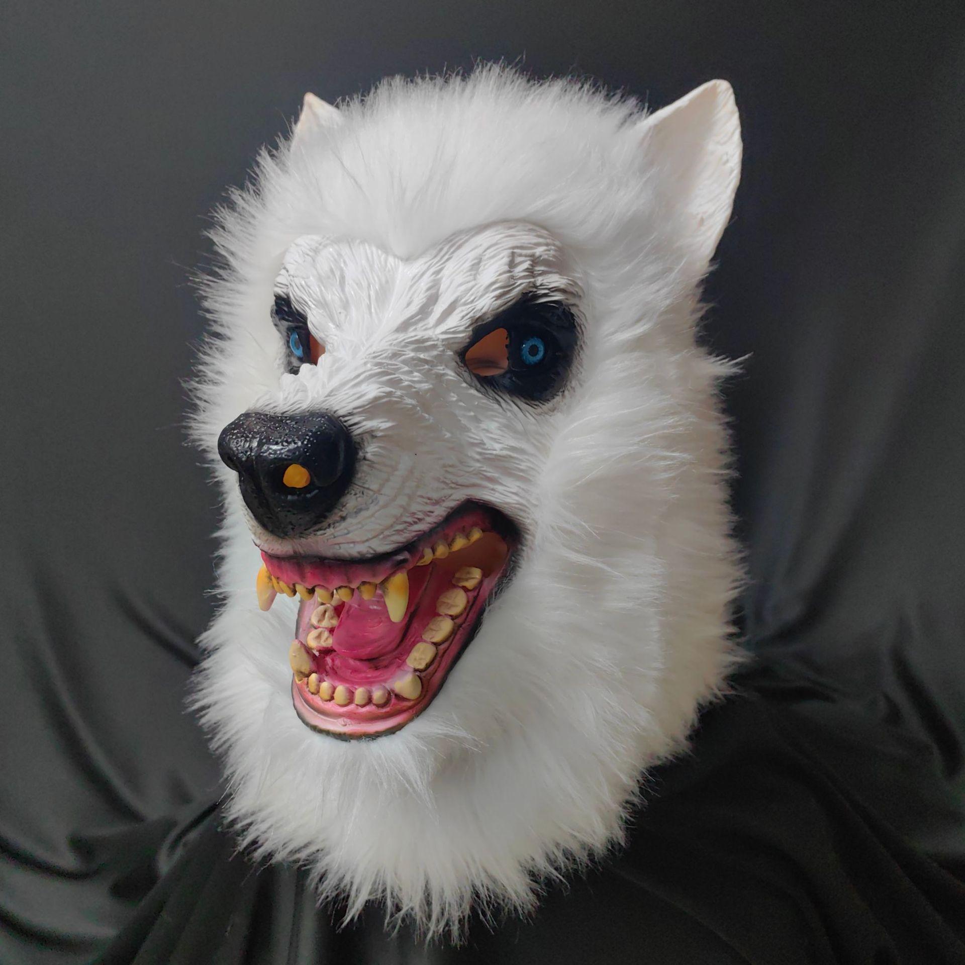 Animal White Werewolf Mask Cosplay Plush Beast Wolf Full Face Latex Masks Carnival Dress Up Halloween Party Costume Props
Animal White Werewolf Mask Cosplay Plush Beast Wolf Full Face Latex Masks Carnival Dress Up Halloween Party Costume Props
