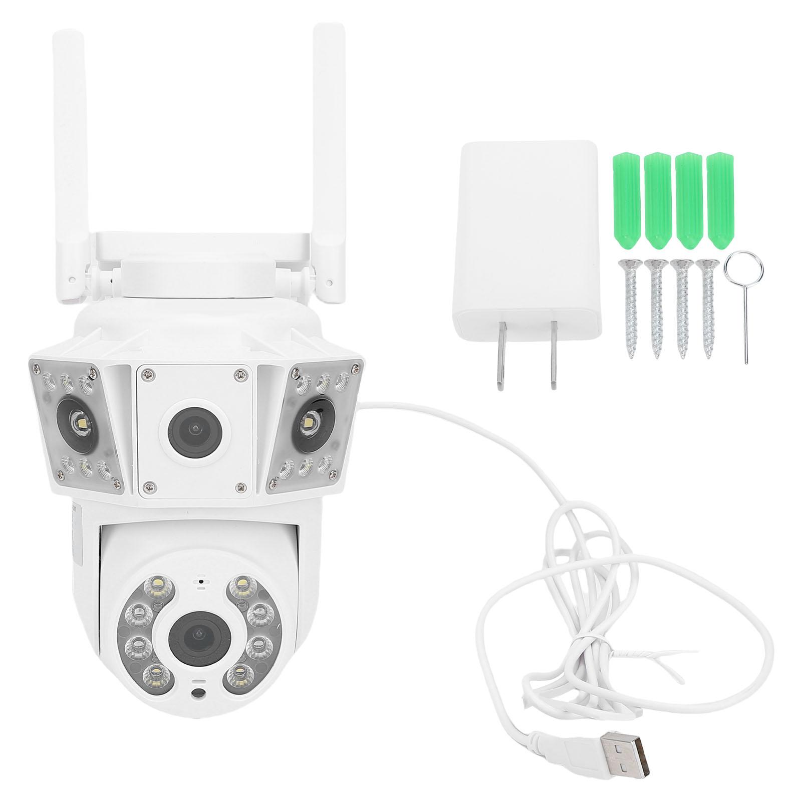 2MP WiFi Outdoor Security Cameras Panoramic View Dual Lens Home Camera Color Day Night Mode Cloud EU Plug
2MP WiFi Outdoor Security Cameras Panoramic View Dual Lens Home Camera Color Day Night Mode Cloud EU Plug