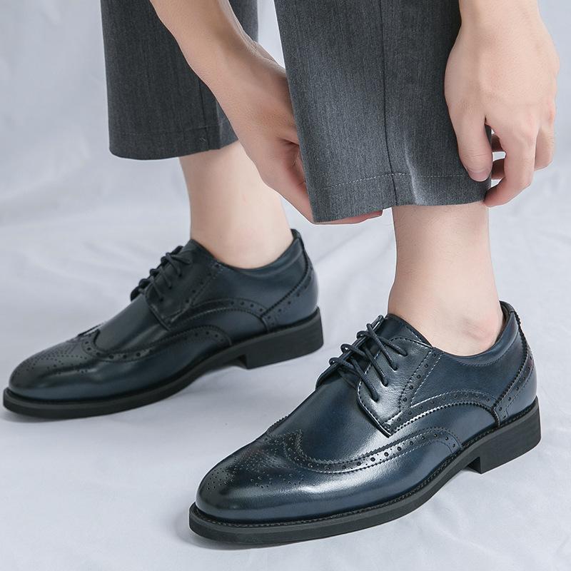 Men s shoes large size new leather shoes fashion British style business dress shoes trend engraved casual leather shoes 38
Men s shoes large size new leather shoes fashion British style business dress shoes trend engraved casual leather shoes 38