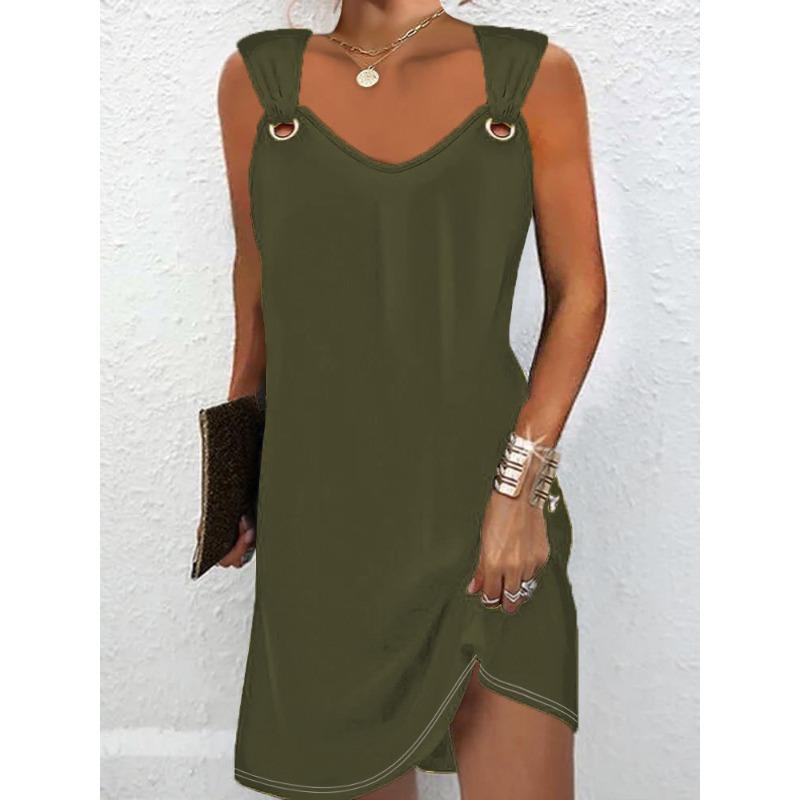 BITCED Fashion Summer Spring Solid Color Print Sleeveless V-Neck Casual Dresses International design XXXXXL армія зелений колір
BITCED Fashion Summer Spring Solid Color Print Sleeveless V-Neck Casual Dresses International design XXXXXL армія зелений колір