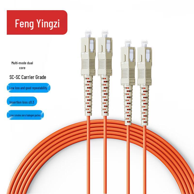 Fengyingzi Telecom-Grade OM2 Multimode Duplex Fiber Optic Patch Cable 0.5m
Fengyingzi Telecom-Grade OM2 Multimode Duplex Fiber Optic Patch Cable 0.5m