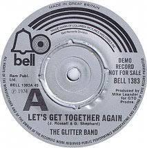 7inch Record GLITTER BAND - Let s Get Together Again / Jukebox BELL1383PROMO Bell Records 1974 UK Rock Used
7inch Record GLITTER BAND - Let s Get Together Again / Jukebox BELL1383PROMO Bell Records 1974 UK Rock Used