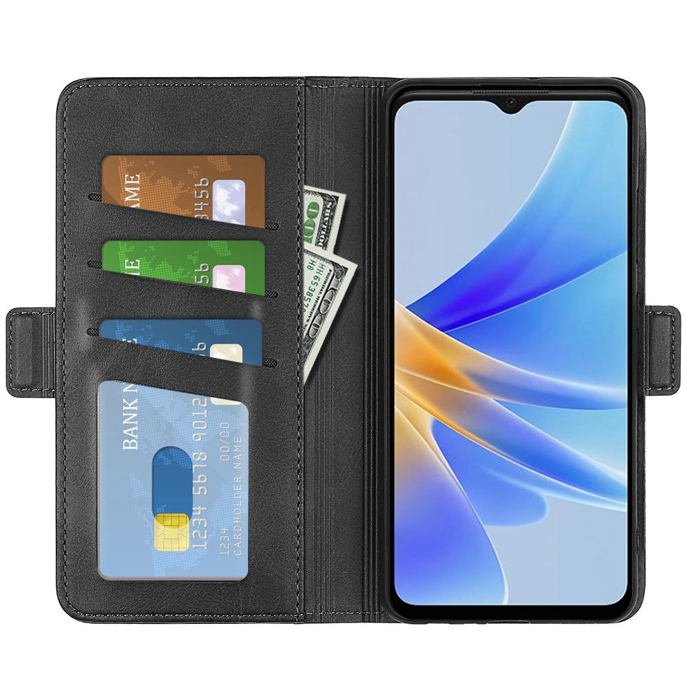 For Oppo A17 4G/A17k 4G PU Leather Dual Magnetic Clasp Calf Texture Stand Case Wallet Drop Protection Phone Cover Black
For Oppo A17 4G/A17k 4G PU Leather Dual Magnetic Clasp Calf Texture Stand Case Wallet Drop Protection Phone Cover Black