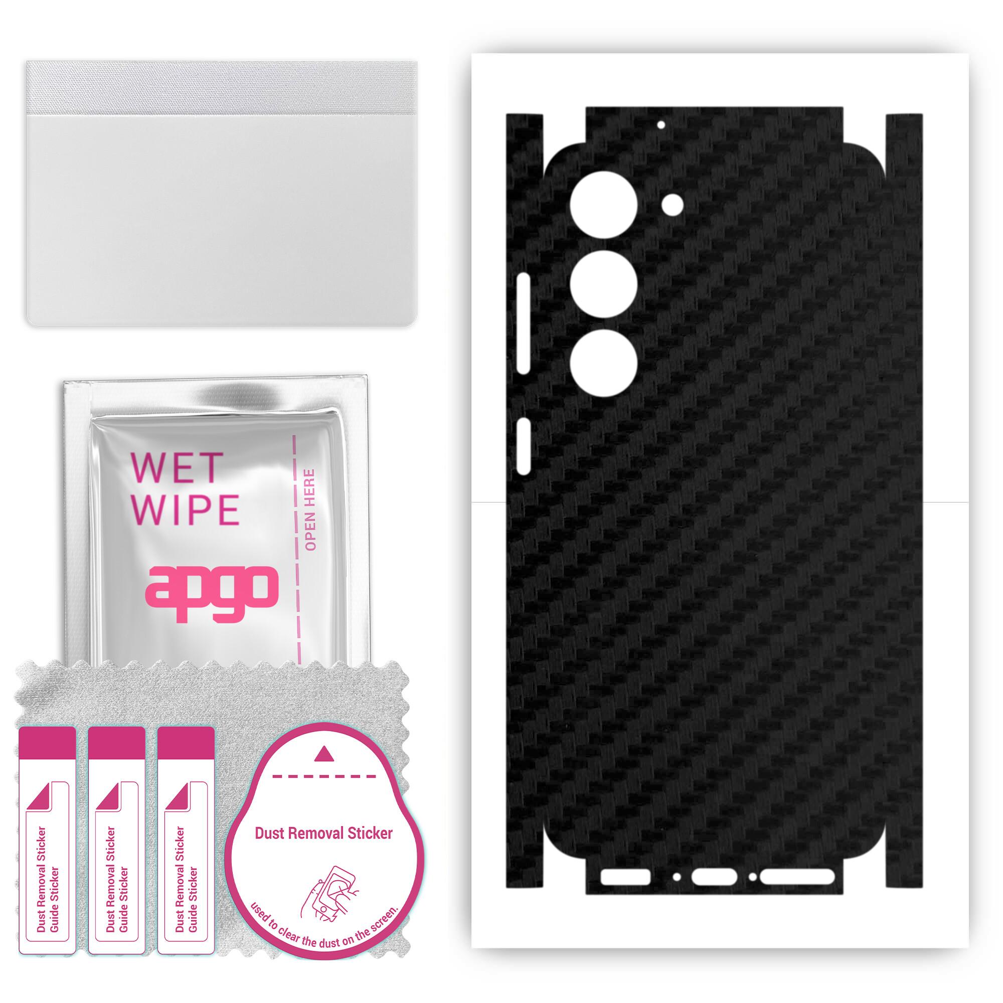 apgo Protective Skin Sticker for the back+sides compatible with Samsung Galaxy S23, Full Wrap Film, Foil, Vinyl - Pattern Carbon Black
apgo Protective Skin Sticker for the back+sides compatible with Samsung Galaxy S23, Full Wrap Film, Foil, Vinyl - Pattern Carbon Black