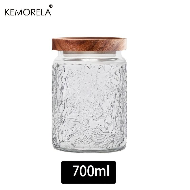 KEMORELA 1 шт. 700 мл/1000 мл Винтажная стеклянная банка для хранения с герметичной деревянной крышкой - Идеально подходит для чая, кофе, сахара, конфет, печенья, специй
KEMORELA 1 шт. 700 мл/1000 мл Винтажная стеклянная банка для хранения с герметичной деревянной крышкой - Идеально подходит для чая, кофе, сахара, конфет, печенья, специй