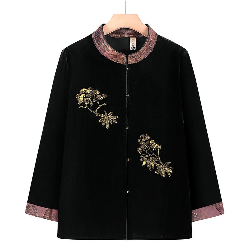 Spring 2026 Plus Size Retro Tang Suit Jacket for Women 70+ 3XL (recommended 60-67.5 kg) чёрный
Spring 2026 Plus Size Retro Tang Suit Jacket for Women 70+ 3XL (recommended 60-67.5 kg) чёрный