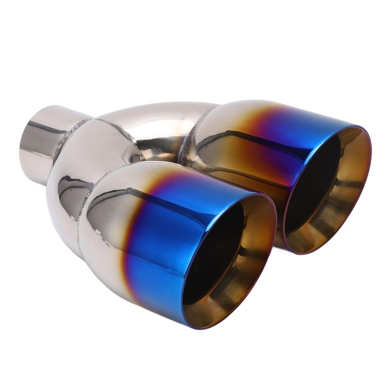Double Exhaust Tailpipe 2.4in Inlet 4in Outlet 9.6in Length Blue Burnt Beveled Car Exhaust Tip
Double Exhaust Tailpipe 2.4in Inlet 4in Outlet 9.6in Length Blue Burnt Beveled Car Exhaust Tip