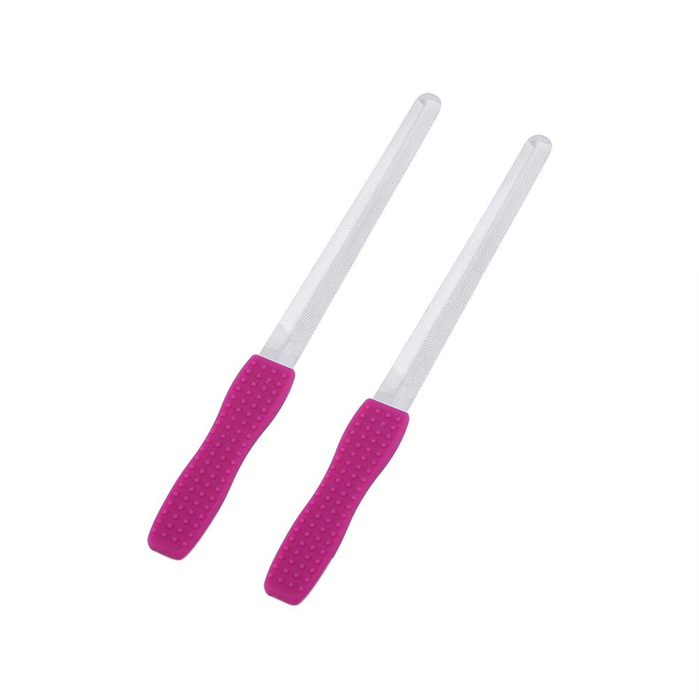 2pcs Stainless Steel Nail File Manicure Tools Double Sides Buffing Stick Silicone Handle
2pcs Stainless Steel Nail File Manicure Tools Double Sides Buffing Stick Silicone Handle