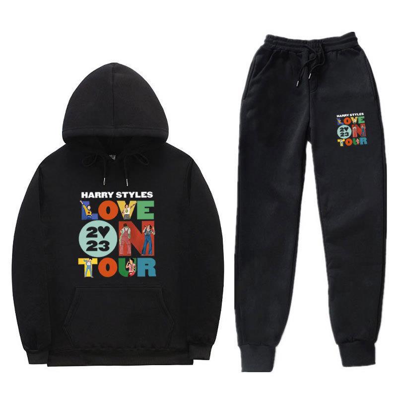 Love on Tour 2023, костюм-свитер с принтом, мужская и женская толстовка с капюшоном, повседневные спортивные черно-белые брюки
Love on Tour 2023, костюм-свитер с принтом, мужская и женская толстовка с капюшоном, повседневные спортивные черно-белые брюки