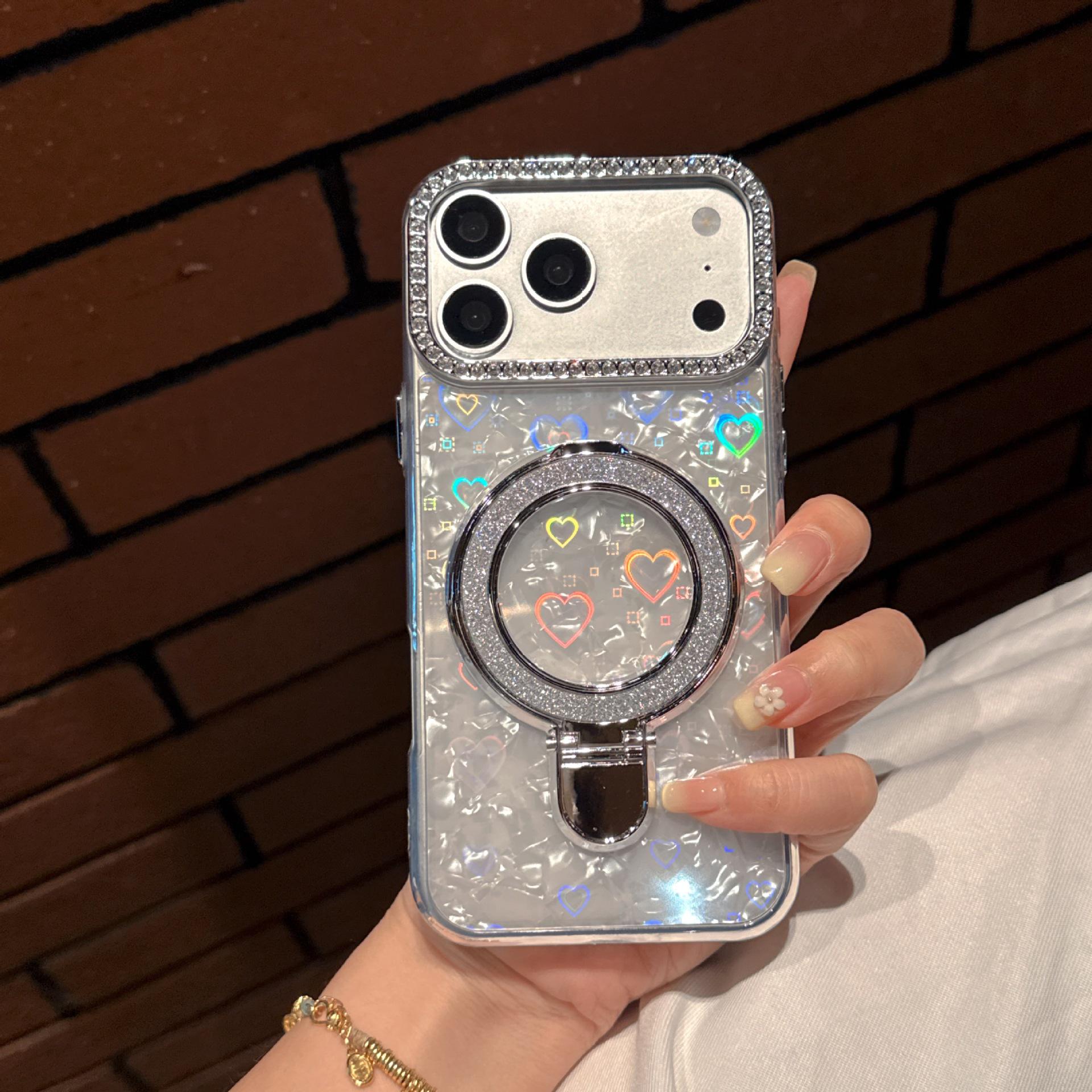 Bright Diamond Glitter Round Holder for Oppo Reno 15 Pro/Find X9 Pro/A6 Pro Phone Case Oppo A6 Pro
Bright Diamond Glitter Round Holder for Oppo Reno 15 Pro/Find X9 Pro/A6 Pro Phone Case Oppo A6 Pro