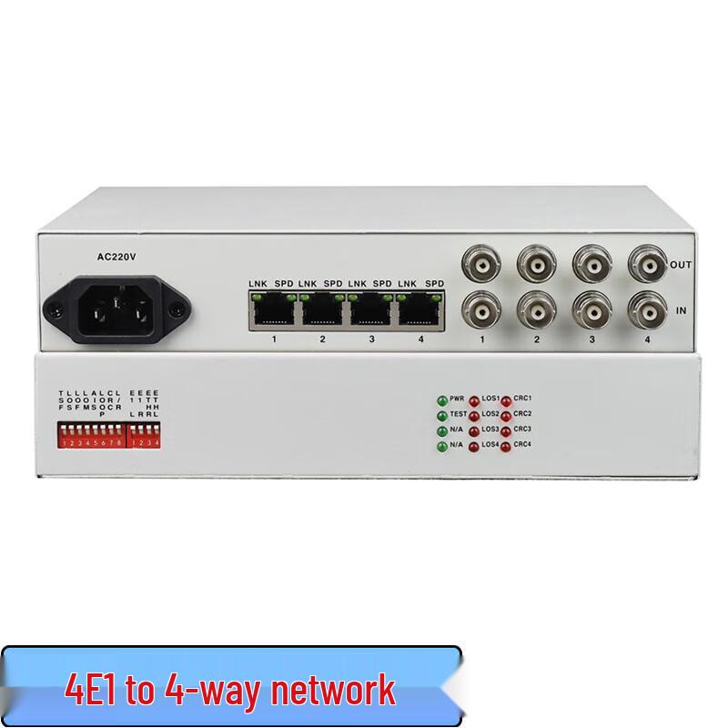 Zhonglu Baishitong XQ-4104Q E1 to Ethernet Protocol Converter
Zhonglu Baishitong XQ-4104Q E1 to Ethernet Protocol Converter