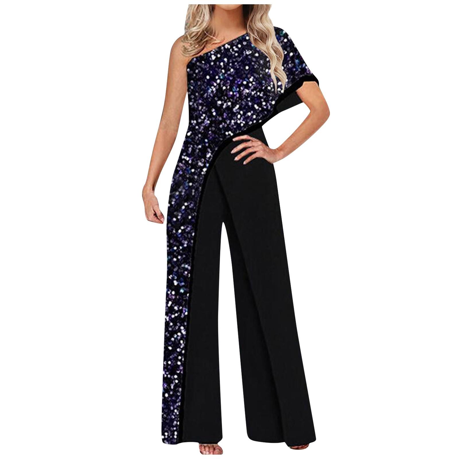 (SU)Женский модный комбинезон без рукавов с открытыми плечами на молнии и высокой вилкой без рукавов
(SU)Женский модный комбинезон без рукавов с открытыми плечами на молнии и высокой вилкой без рукавов