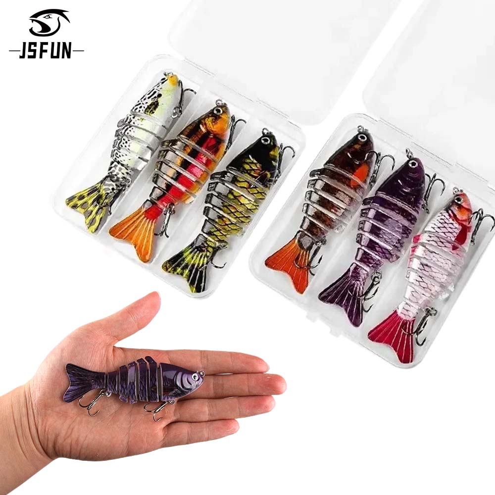 3PCS/Box Fishing Wobbler Lifelike 7 Segment Swimbait Crankbait Hard Bait Slow 10cm/15g Isca Artificial Lures Fishing Tackle
3PCS/Box Fishing Wobbler Lifelike 7 Segment Swimbait Crankbait Hard Bait Slow 10cm/15g Isca Artificial Lures Fishing Tackle