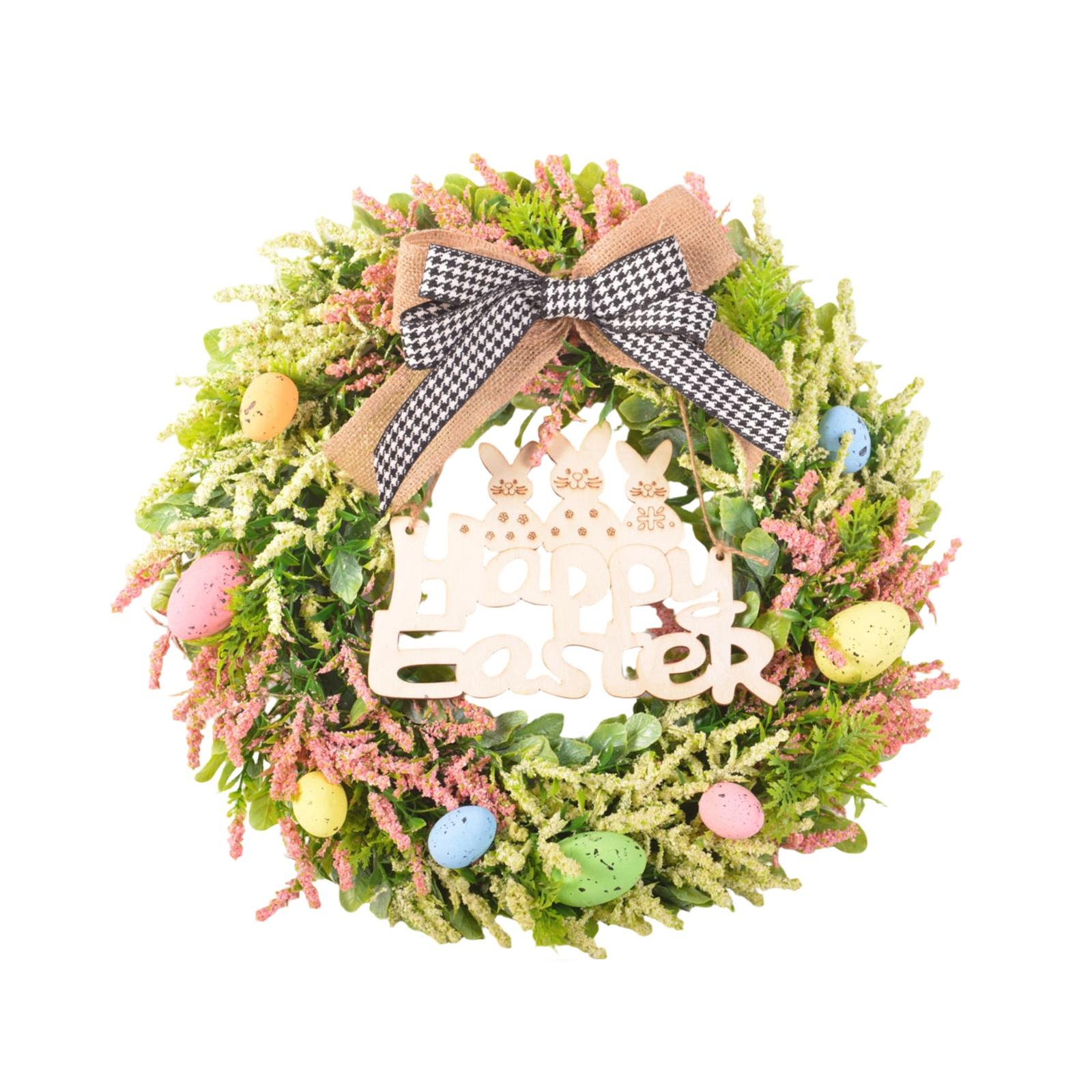 Artificial Flower Wreath Easter Wreath With Bird Eggs Home Decor For Front Door Wall розовый
Artificial Flower Wreath Easter Wreath With Bird Eggs Home Decor For Front Door Wall розовый