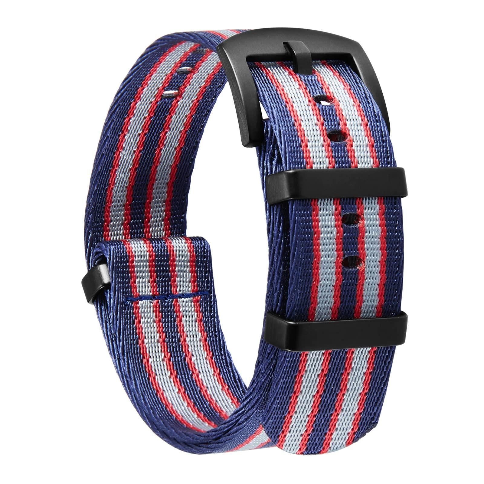 BINLUN Watch Strap Nylon Thick, 0.7 inch (18 mm), 0.8 inch (20 mm), 0.9
BINLUN Watch Strap Nylon Thick, 0.7 inch (18 mm), 0.8 inch (20 mm), 0.9