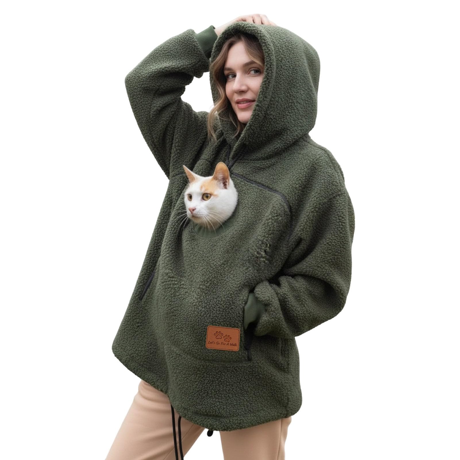 Unisex Outdoor Pouch Hoodie Pet Carrier Hoodie Zipper Pet Care Hoodies Fuzzy Zip Hooded Sweatshirt L
Unisex Outdoor Pouch Hoodie Pet Carrier Hoodie Zipper Pet Care Hoodies Fuzzy Zip Hooded Sweatshirt L