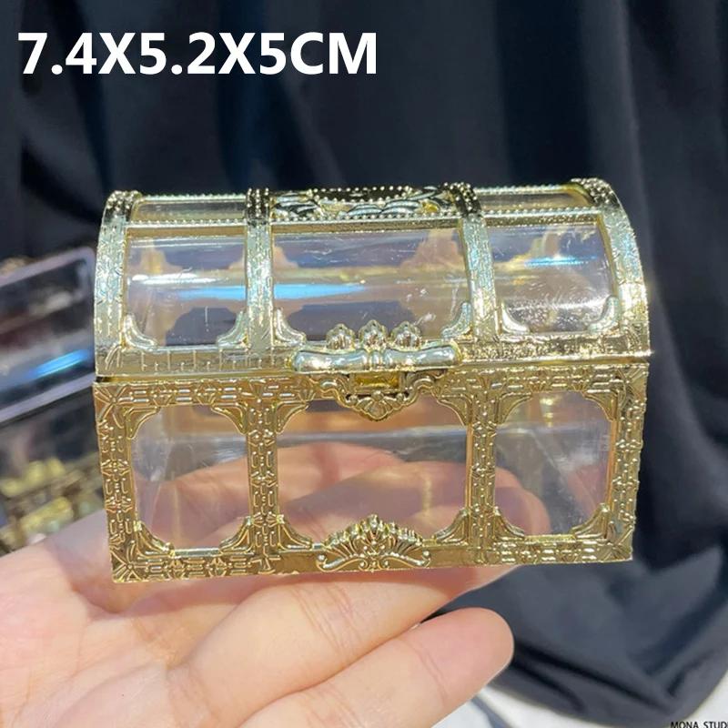 Retro Transparent Pirate Treasure Box Crystal Gem Jewelry Box Storage Organizer Trinket Keepsake Treasure Chest For Home Decor золотой
Retro Transparent Pirate Treasure Box Crystal Gem Jewelry Box Storage Organizer Trinket Keepsake Treasure Chest For Home Decor золотой