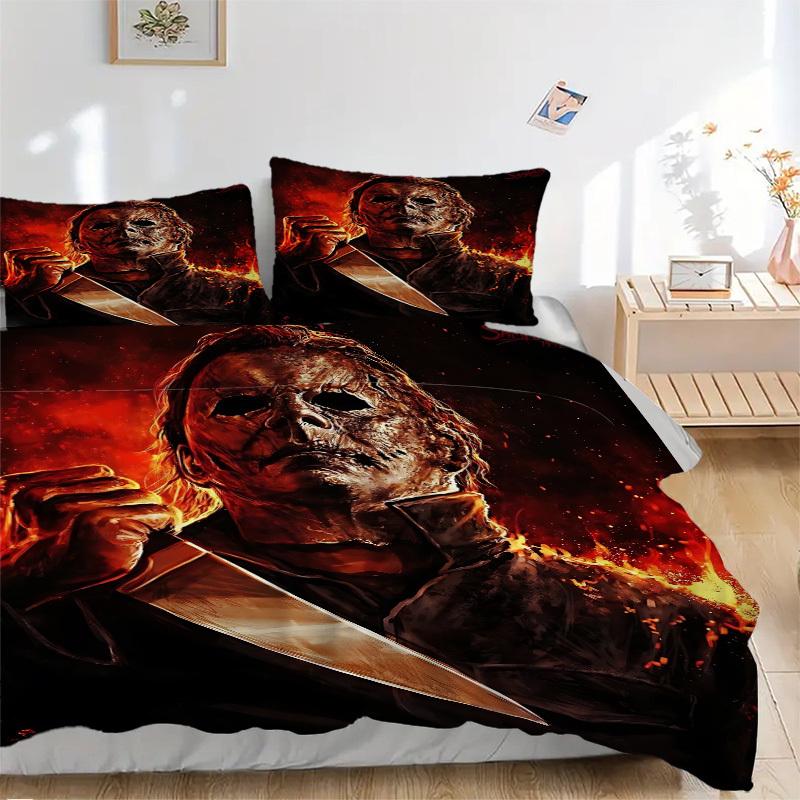 3pcs Halloween Horror Knife Duvet Cover Set for Bedroom - Includes 1 Duvet Cover and 2 Pillowcases (Core Not Included) yy251015230 135x200cm
3pcs Halloween Horror Knife Duvet Cover Set for Bedroom - Includes 1 Duvet Cover and 2 Pillowcases (Core Not Included) yy251015230 135x200cm