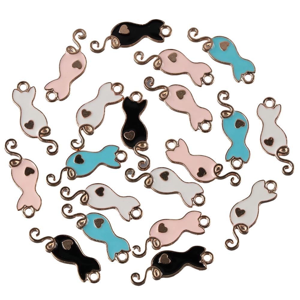 Кошка Форма Эмаль Кошка Подвески Металлические Находки Браслет Кошка Подвески DIY Изготовление Ювелирных Изделий
Кошка Форма Эмаль Кошка Подвески Металлические Находки Браслет Кошка Подвески DIY Изготовление Ювелирных Изделий