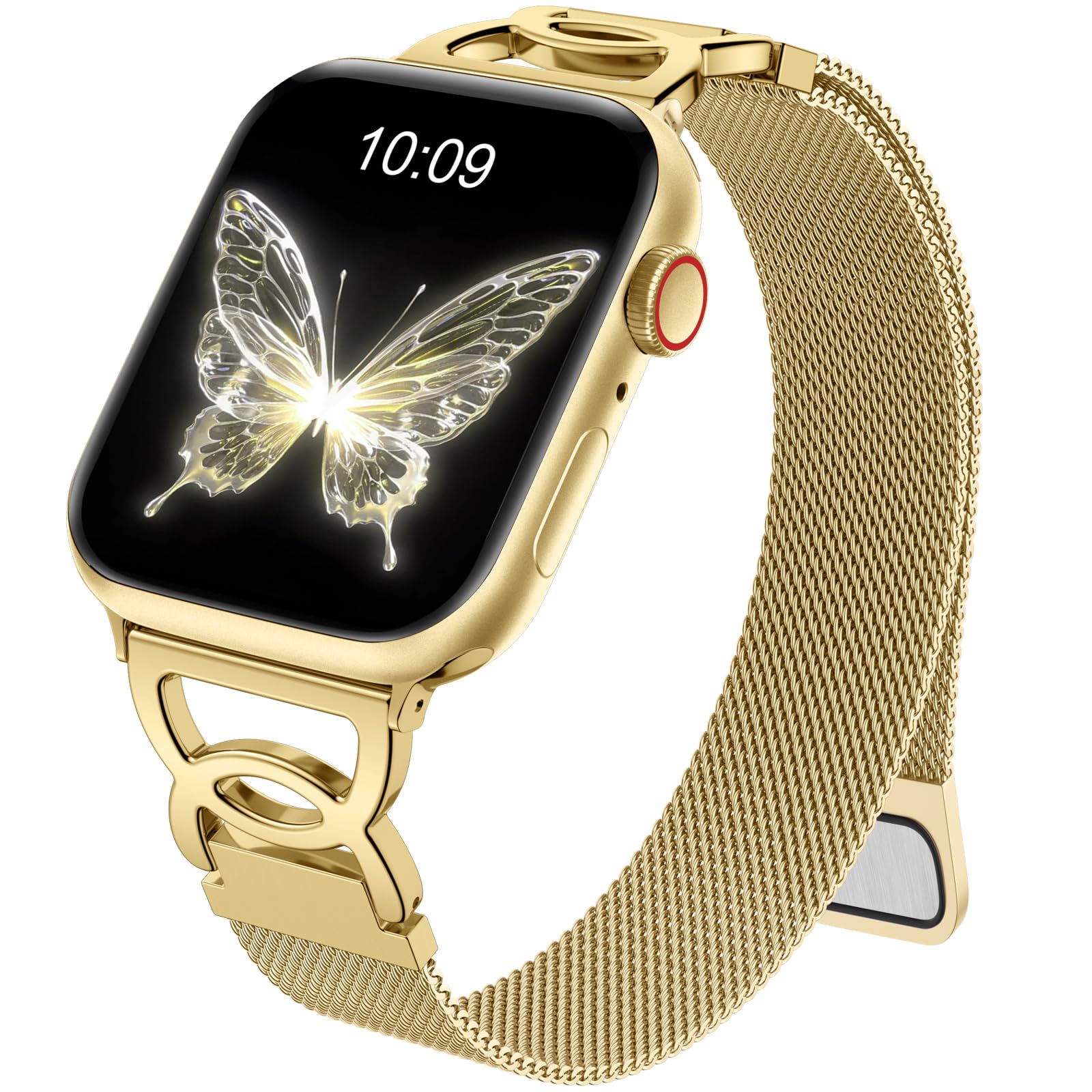 Watch Band For Apple Watch Series 10 9 8 7 SE 6 5 4 3 2 1 42mm 41mm 40mm 38mm Milanese Loop Magnetic Clasp Stainless Steel Metal Strap Starlight
Watch Band For Apple Watch Series 10 9 8 7 SE 6 5 4 3 2 1 42mm 41mm 40mm 38mm Milanese Loop Magnetic Clasp Stainless Steel Metal Strap Starlight