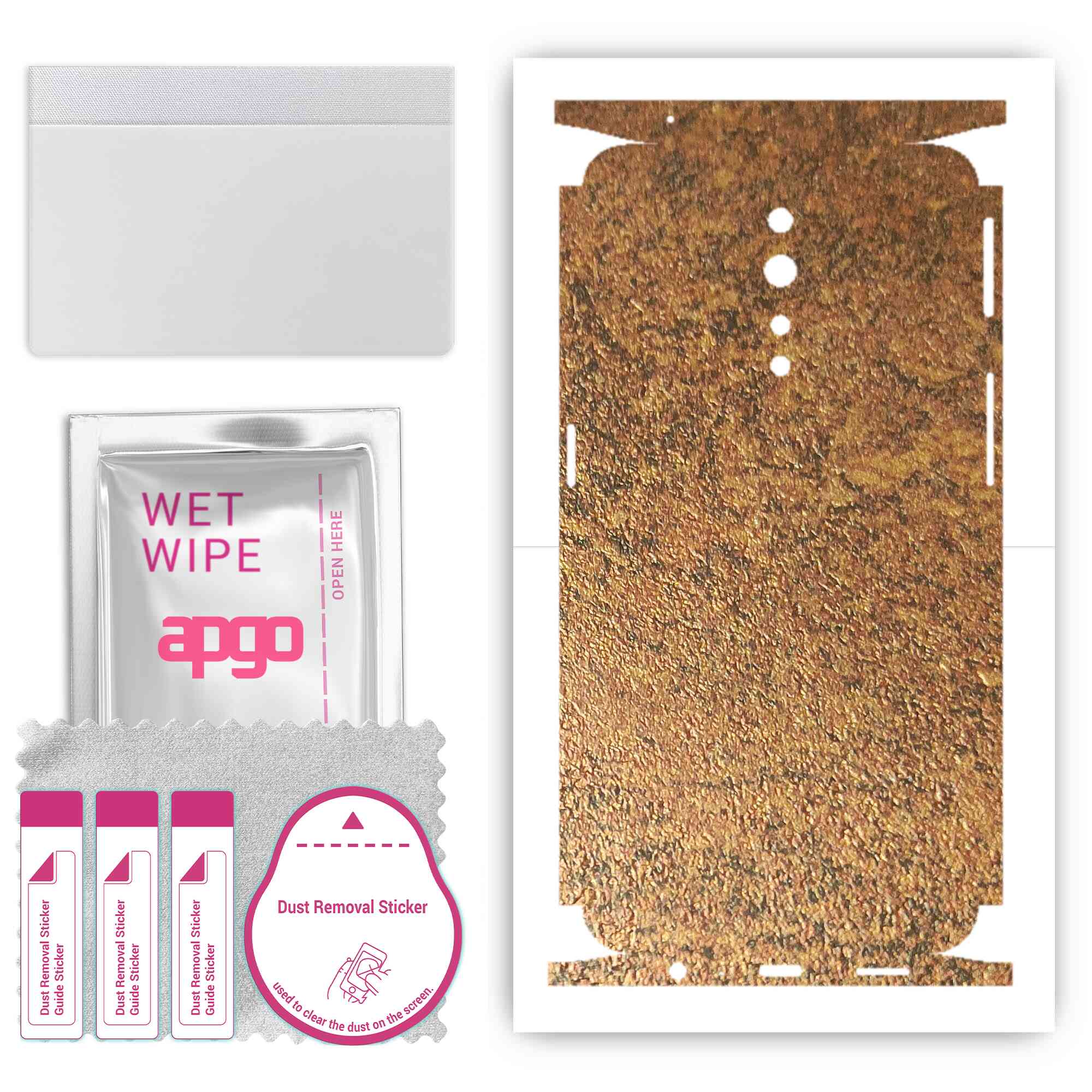 apgo Protective Skin Sticker for the back+sides compatible with Oppo Reno Z, Full Wrap Film, Foil, Vinyl - Pattern Rusty Copper
apgo Protective Skin Sticker for the back+sides compatible with Oppo Reno Z, Full Wrap Film, Foil, Vinyl - Pattern Rusty Copper