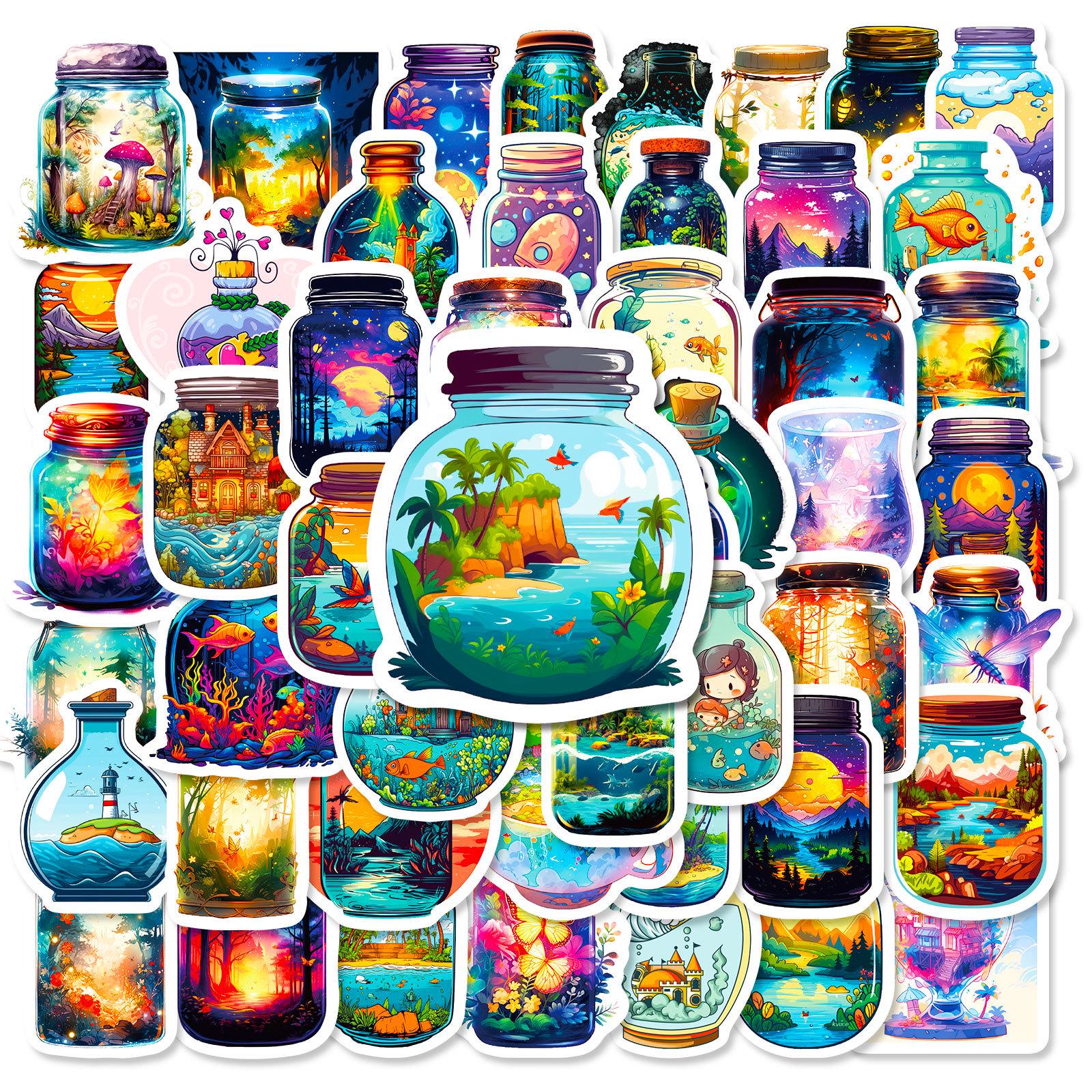 50 Fresh Cartoon World in a Bottle Stickers - Colorful Decorative Stickers for Children s Luggage, Computers, and Phones
50 Fresh Cartoon World in a Bottle Stickers - Colorful Decorative Stickers for Children s Luggage, Computers, and Phones